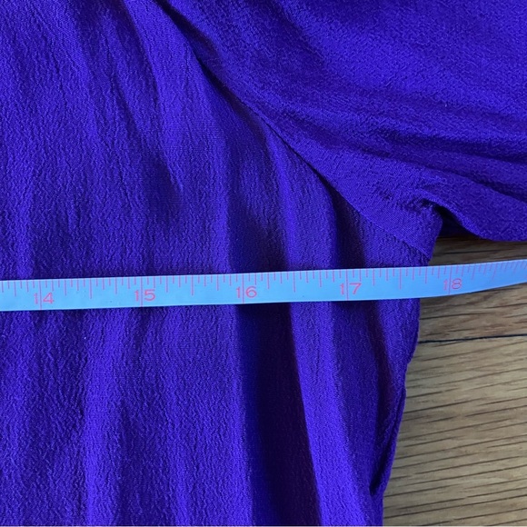 Diane Von Furstenberg Parlian Shift Tunic Long Sleeve Tassel Mini Dress Purple - Picture 6 of 11